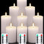 Set 9 Velas LED Sin Llama Blancas con Control Remoto 3"