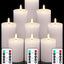 Set 9 Velas LED Sin Llama Blancas con Control Remoto 3"