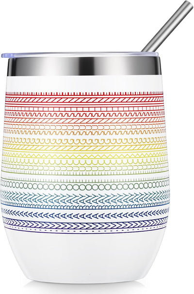 Taza acero inox 12oz mensaje oculto regalo navidad blanco