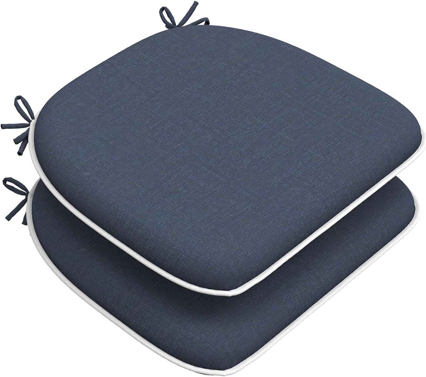 2 Pzas Cojines Silla Exterior 17x16pulg Redondos Repelente