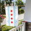 Bandera Chicago 12x18pulg con ojales latón decoración exterior