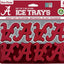 Juego bandejas silicona cubos hielo NCAA Alabama