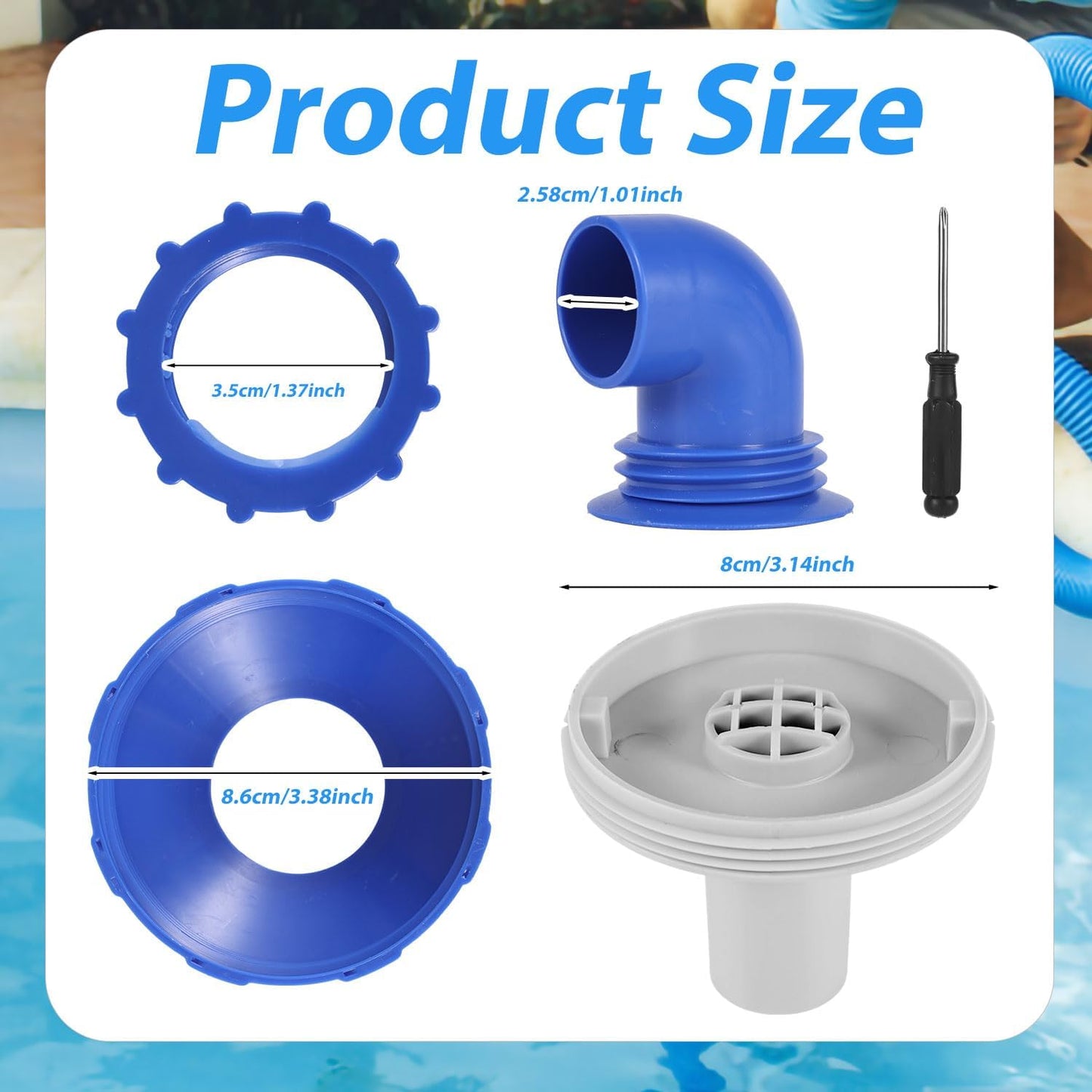 Boquilla retorno piscina Intex giratoria 360 grados