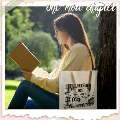 8 Bolsas Lona para Amantes de los Libros Regalo Profesoras