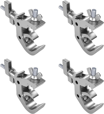 Abrazadera aluminio 330lb para luces DJ 1.5-2pulg Plata set