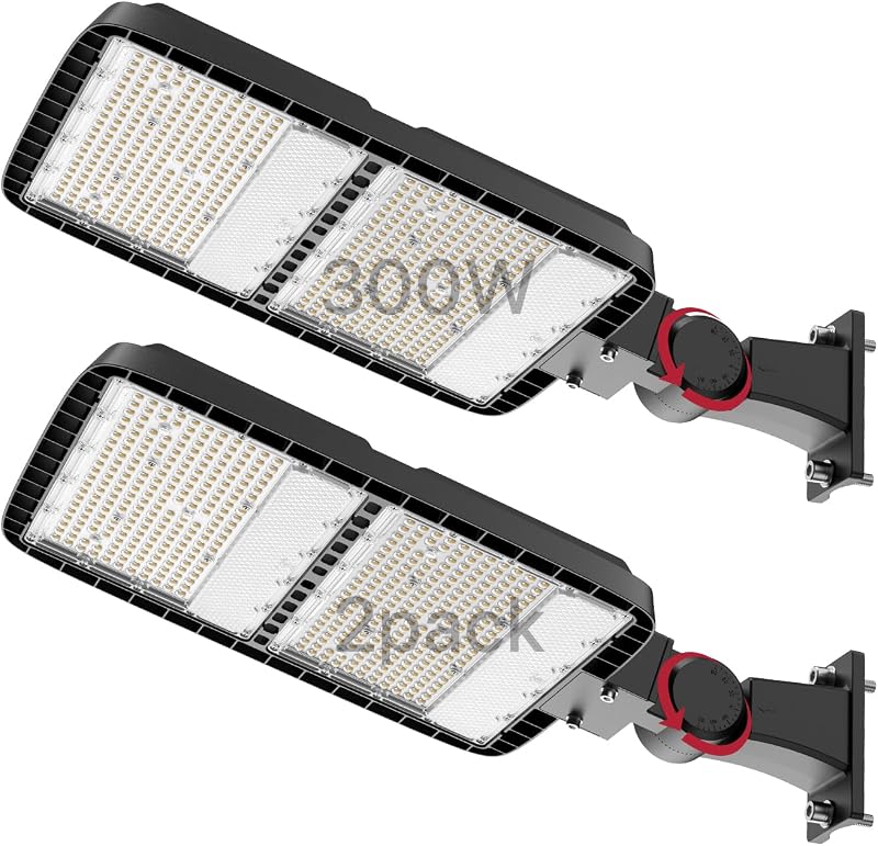 Luz LED exterior 300W pack 2 AC120V 5000K montaje pared