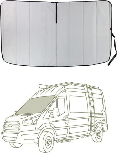 Funda aislante parabrisas Ford Transit 2015-actual Gris