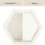Caja terciopelo anillos vintage doble con tapa beige