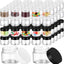100 Tarros Plástico 2oz Redondos Transparentes con Tapas PP