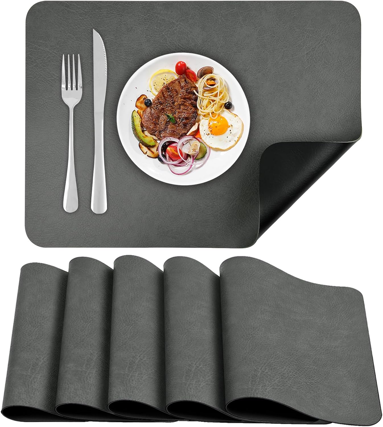 6 Pzas Manteles 12x17pulg Impermeables Resistentes