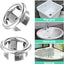 6 Anillos Desbordamiento Fregadero Universal Tapa Plateada