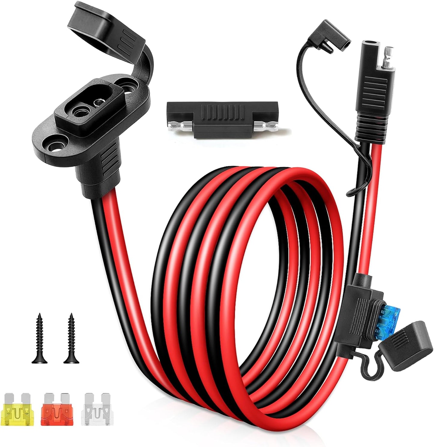 Conector SAE 5ft 10AWG enchufe batería impermeable