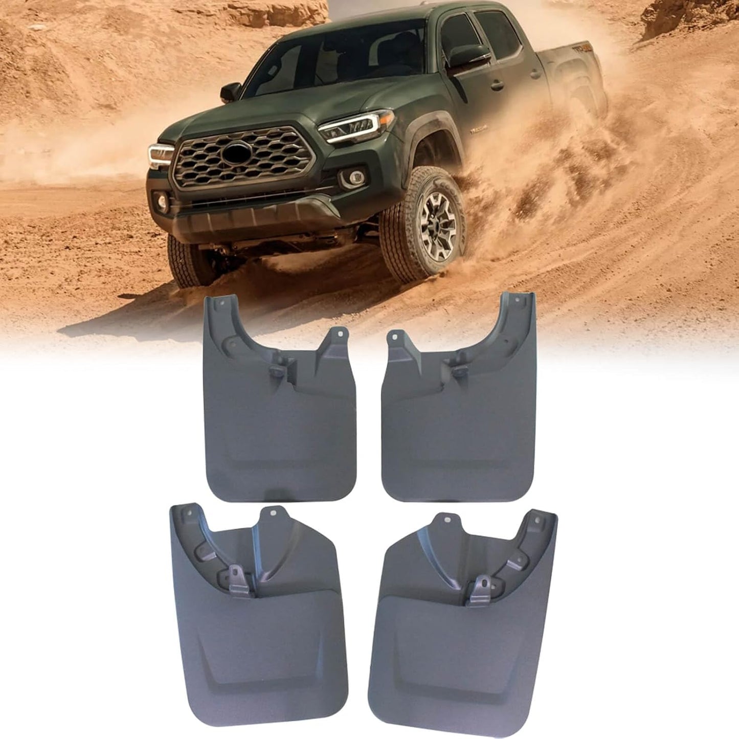 Set 4 Aletas Guardabarros Toyota Tacoma 22-23