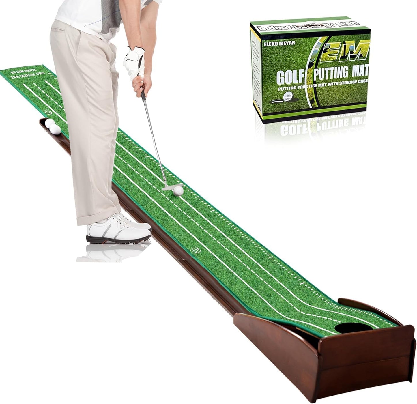 Mate práctica golf interior portátil fácil limpiar