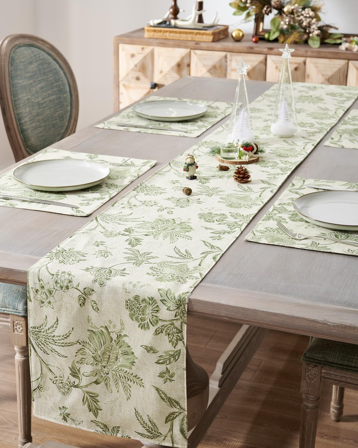 Mantel lino 13x72pulg para mesa comedor fiesta boda