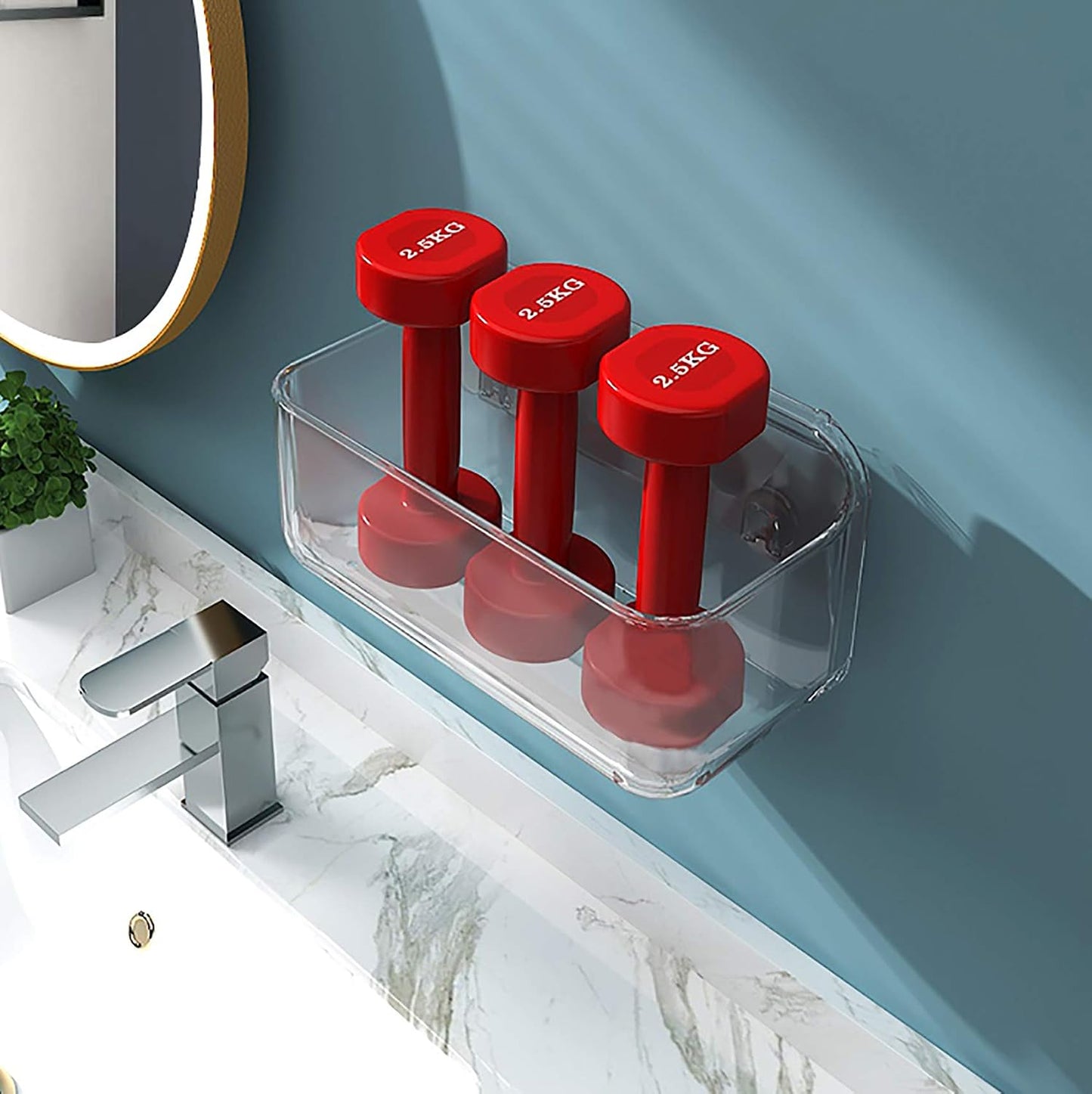 Organiz. plástico pared cocina baño oficina sin perforar