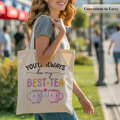 Bolsa canvas para mujer con bolsillo interior regalo amistad