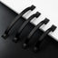 5 Manijas para gabinete cocina 3 3/4pulg negro mate