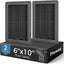 2 Rejillas Ventilación Suelo 6x10" Acero Resistente