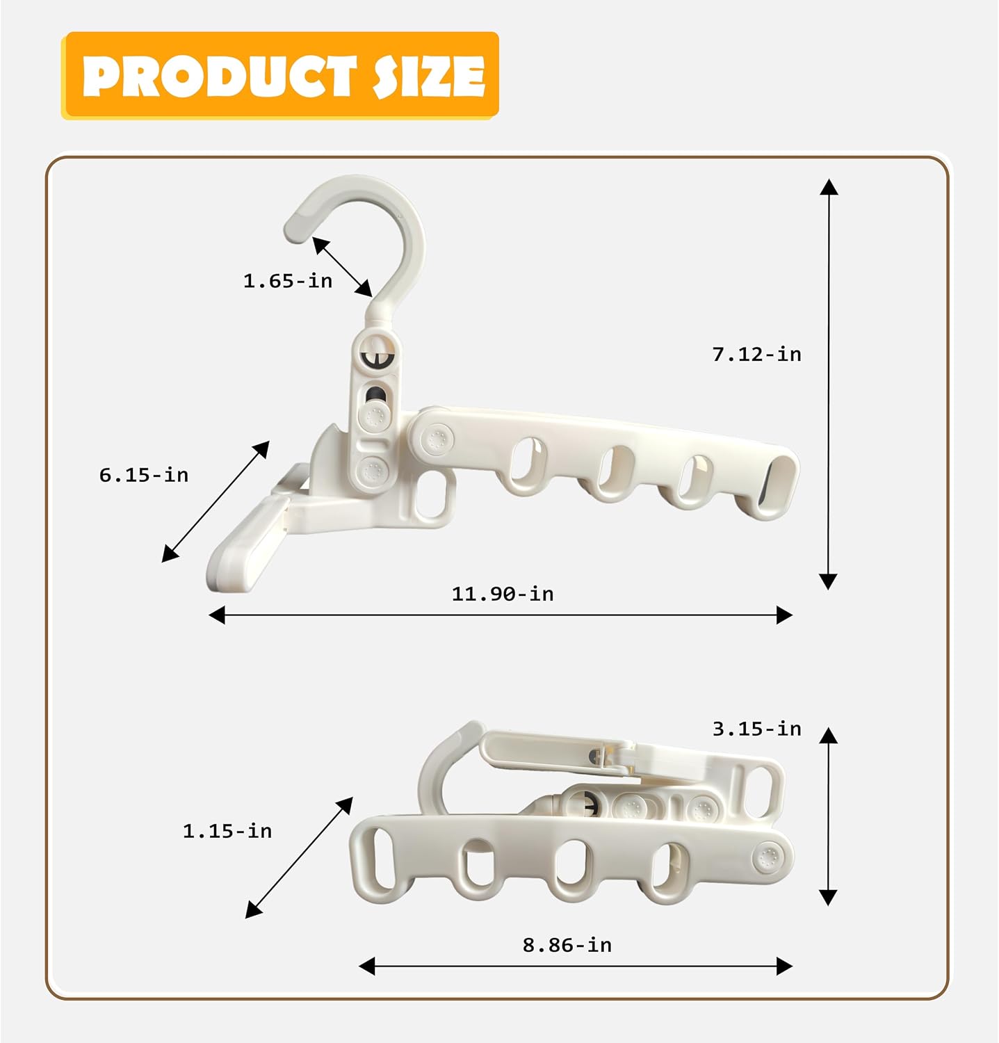 Ganchos plegables para puerta estante clips viaje camping