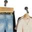2 Barras Ropa Pared Perchero 14pulg Exhibición Boutique