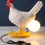 Lámpara pollo realista con huevo 3D para fiestas