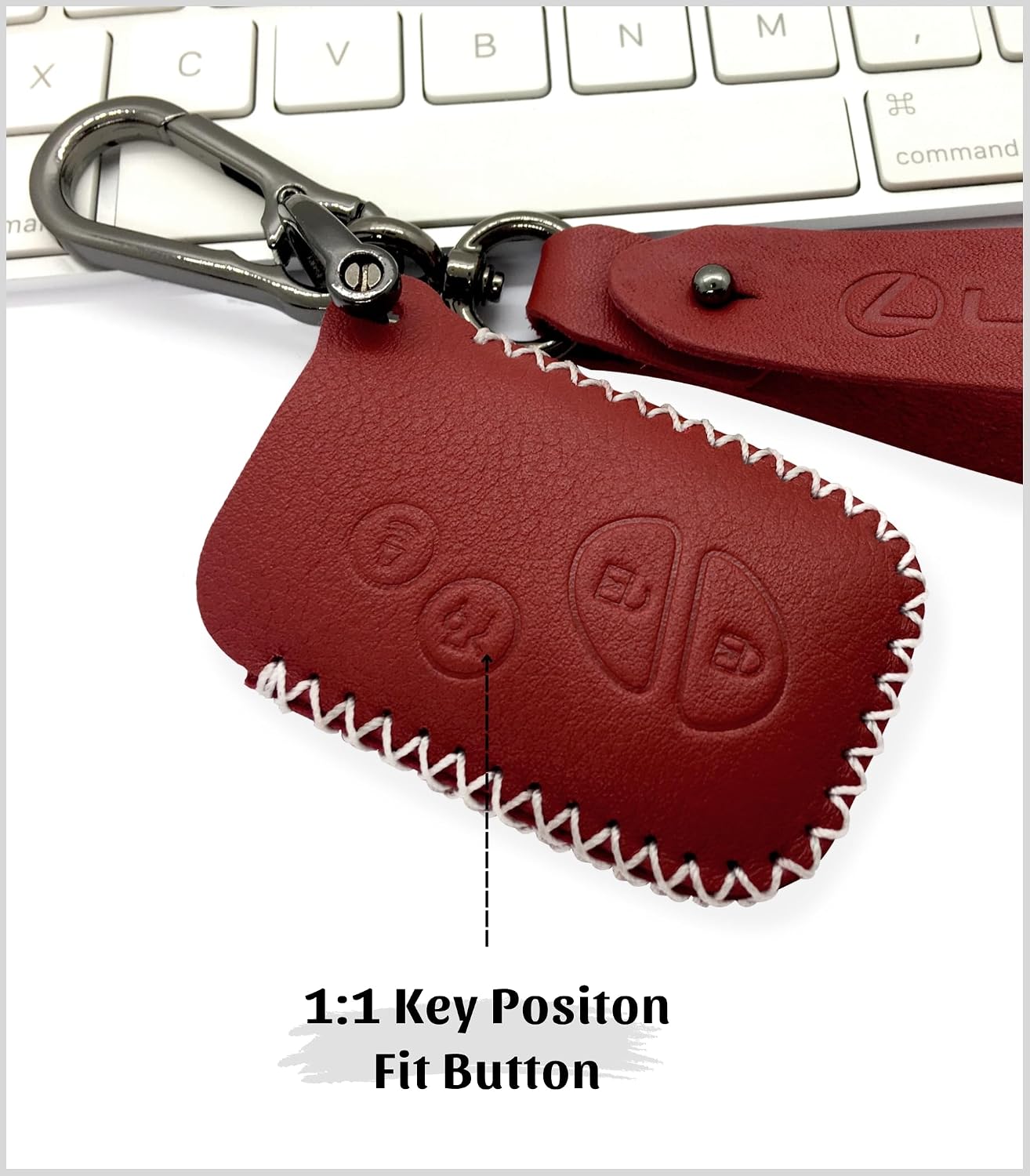 Funda llavero cuero genuino para Lexus Keyless Go