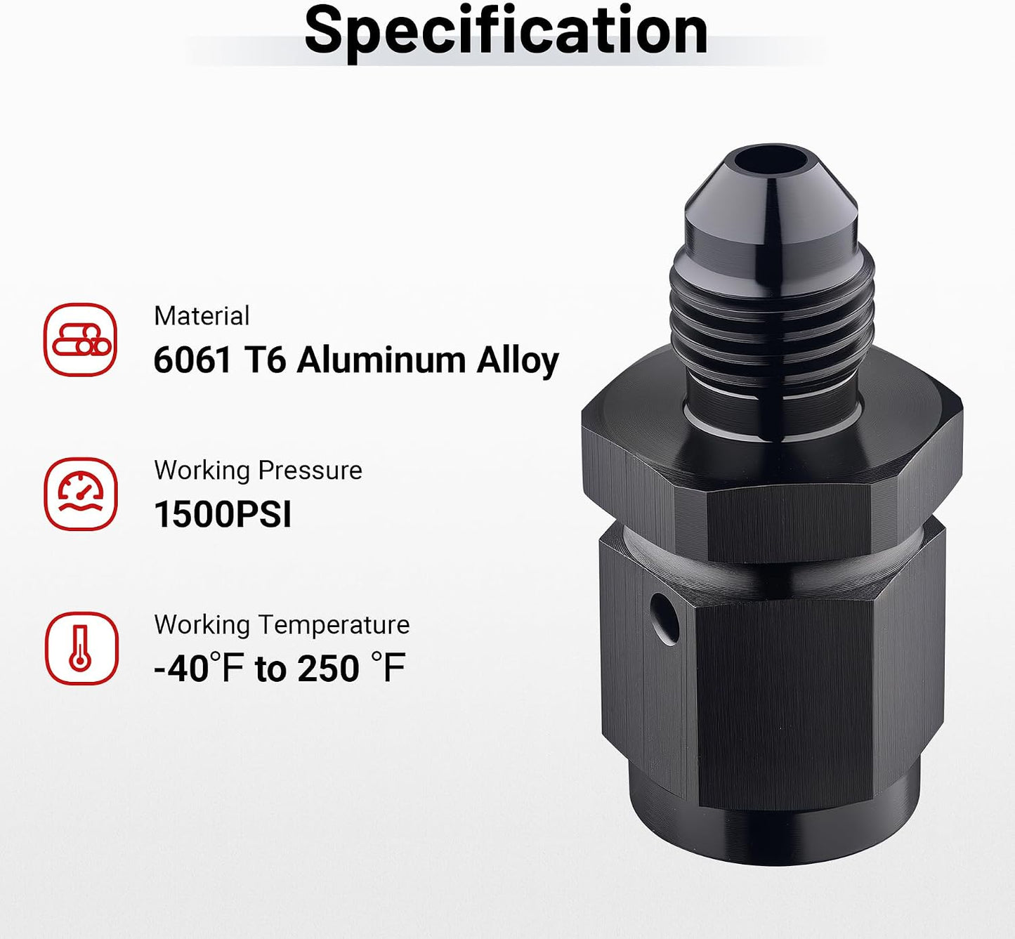 Adaptador 4an a 3an giratorio aluminio negro