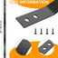 Balaustres cubierta metal arco ondulado 36 con tornillos