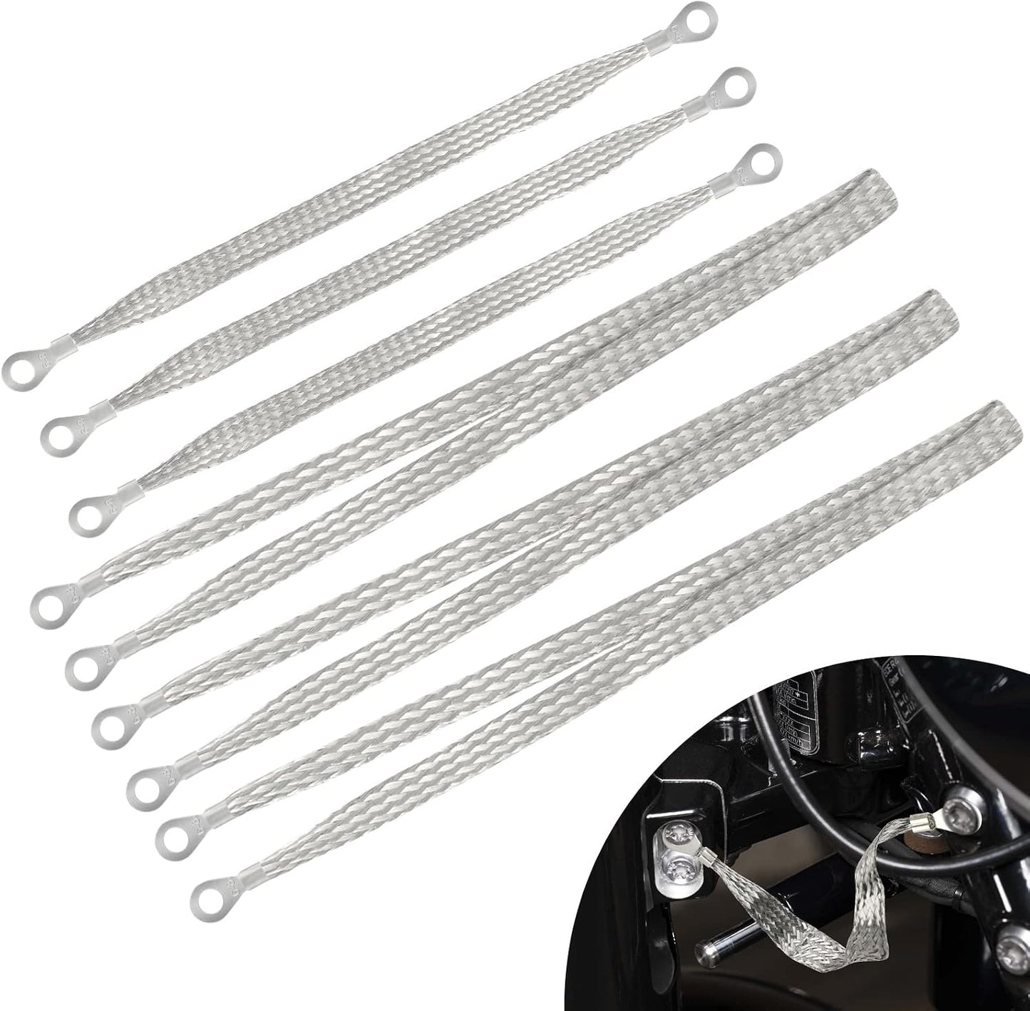 Correa tierra automotriz alambre cobre estañado 5/16"