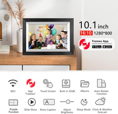 Marco fotos digital WiFi 10.1pulg pantalla tactil IPS