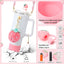 Set 6 accesorios fresa rosa compatibles con taza y botella
