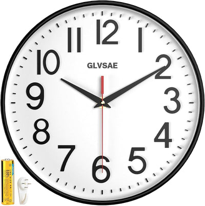 Reloj pared 12pulg cuarzo silencioso oficina