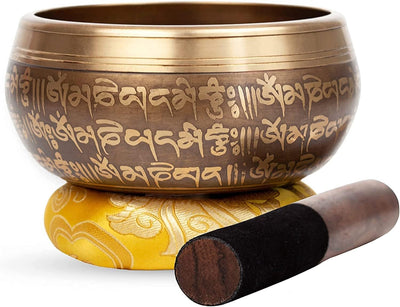 Set Cuencos Cantores Tibetanos Bronce 5pulg Sonido Curativo