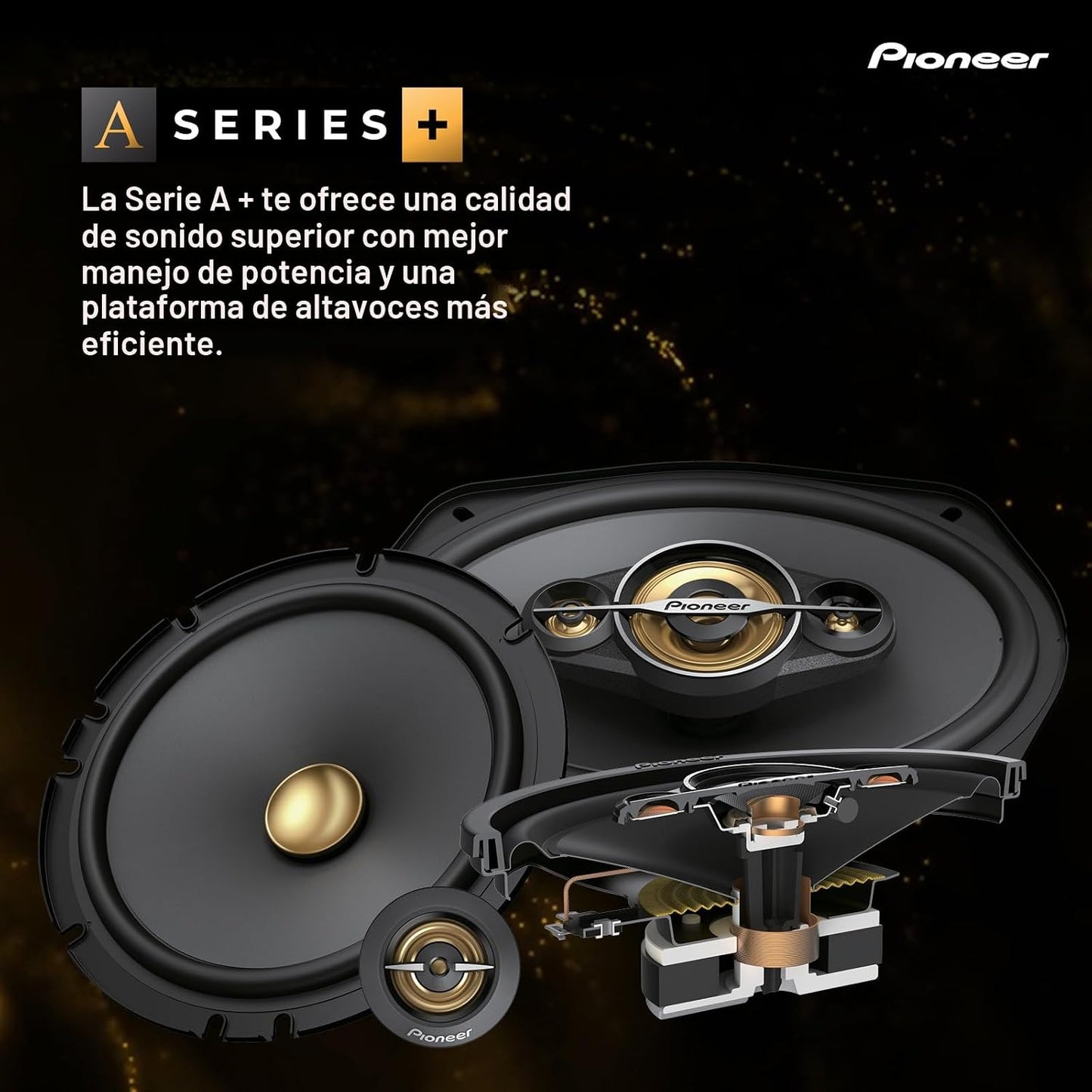 Altavoces 4 vías 6.5" 350W sonido equilibrado par