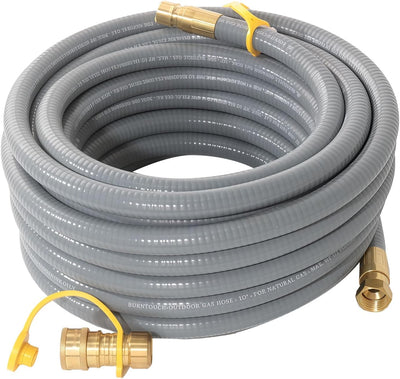 Manguera gas natural 35ft 3/8pulg conexiones rápidas parrilla horno