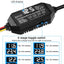 Kit cable USB-C cámara tablero 12v-24v a 5v con LED
