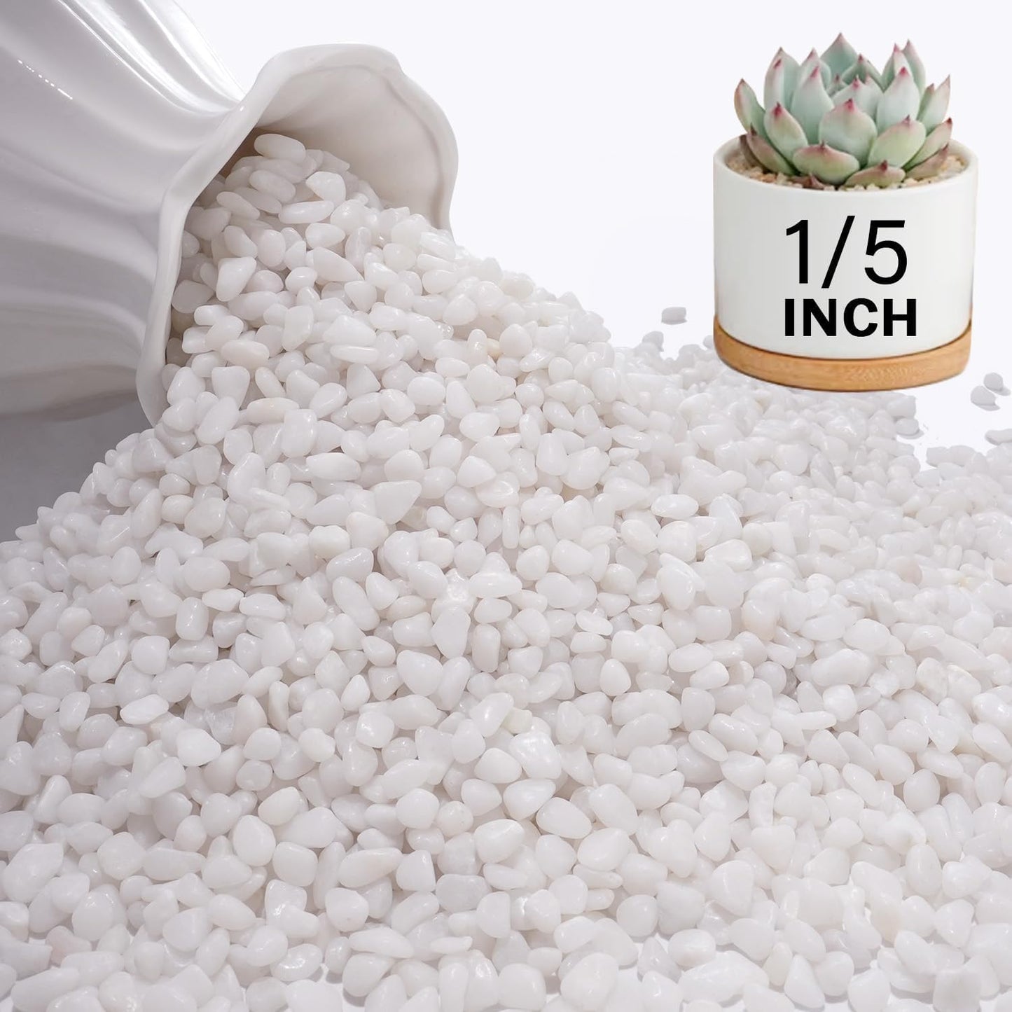 Rocas decorativas pulidas para suculentas y pecera 6lb