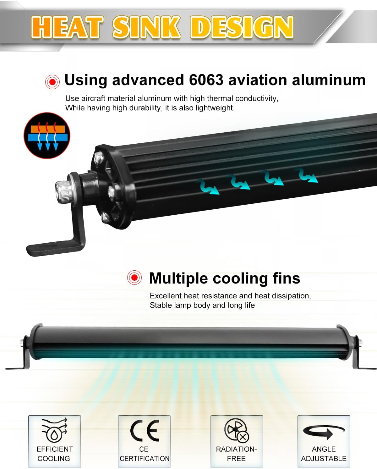 Barra LED 10" ámbar haz combinado camioneta SUV