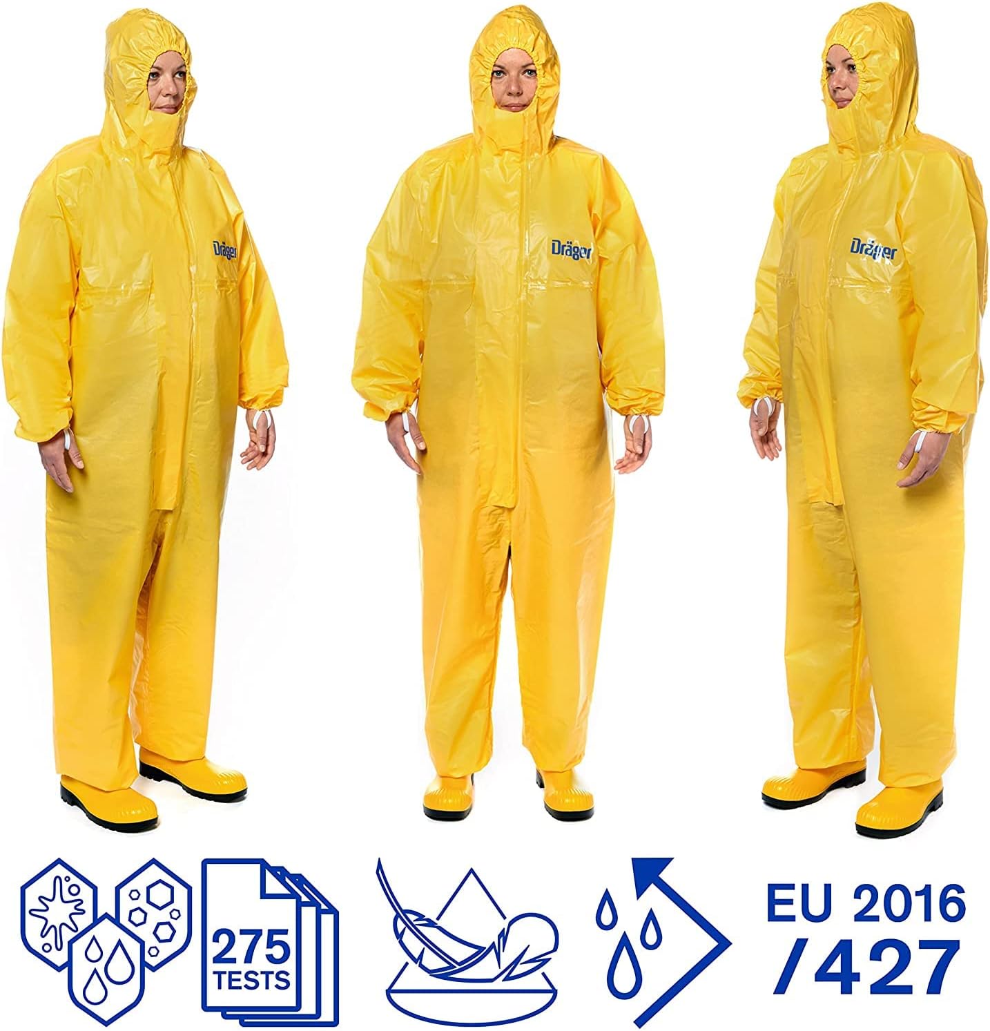 Traje química alta protección un solo uso industrial