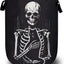 Cesta lavandería calavera negra plegable 15.7x19.6"