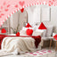 Alfombra baño con diseño corazón antideslizante lavable