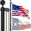 Mástil bandera aluminio 25ft resistente 80MPH