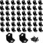50 Soportes Esquina L Metal Resistente 0.75x0.75" Negro