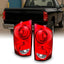 Set luces traseras Dodge Ram rojas transparentes