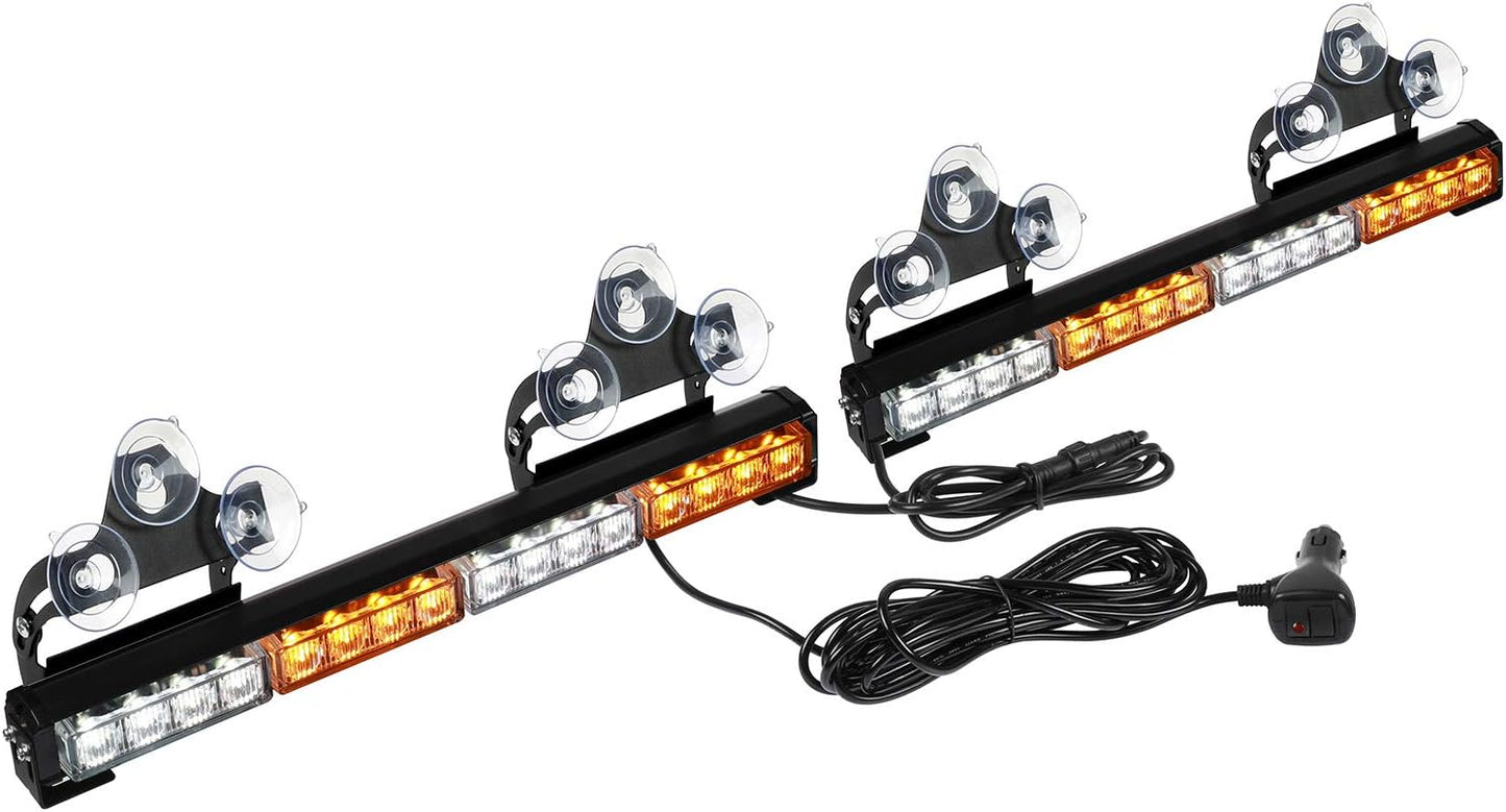 Barra luz LED intermitente 2x16.8" para asesor tráfico