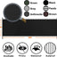 Cubierta valla privacidad 3x10ft UV resistente negro