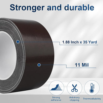 Cinta adhesiva marrón oscuro 4.77cm x 32m impermeable