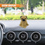 Figura Bulldog Pug meditando para tablero auto decoración