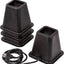 Juego 4 elevadores cama 5.5pulg con USB color negro